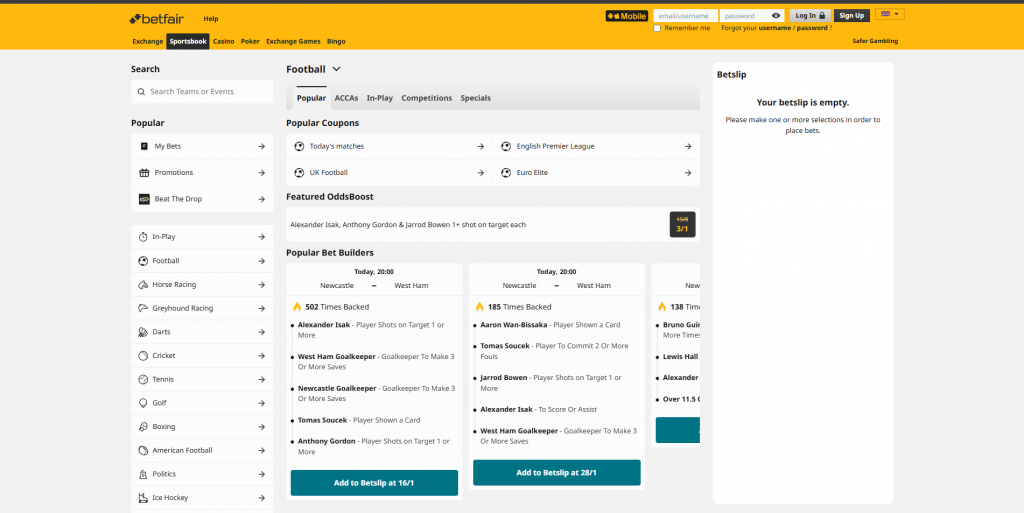 Betfair Betting